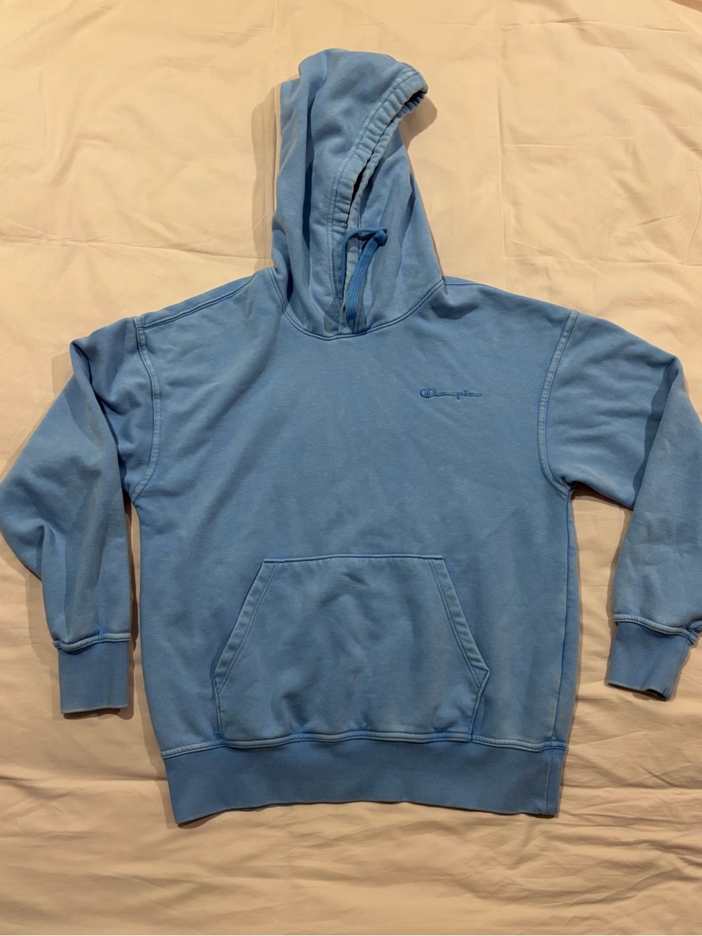 Champion Light Blue Crewneck Hoodie
